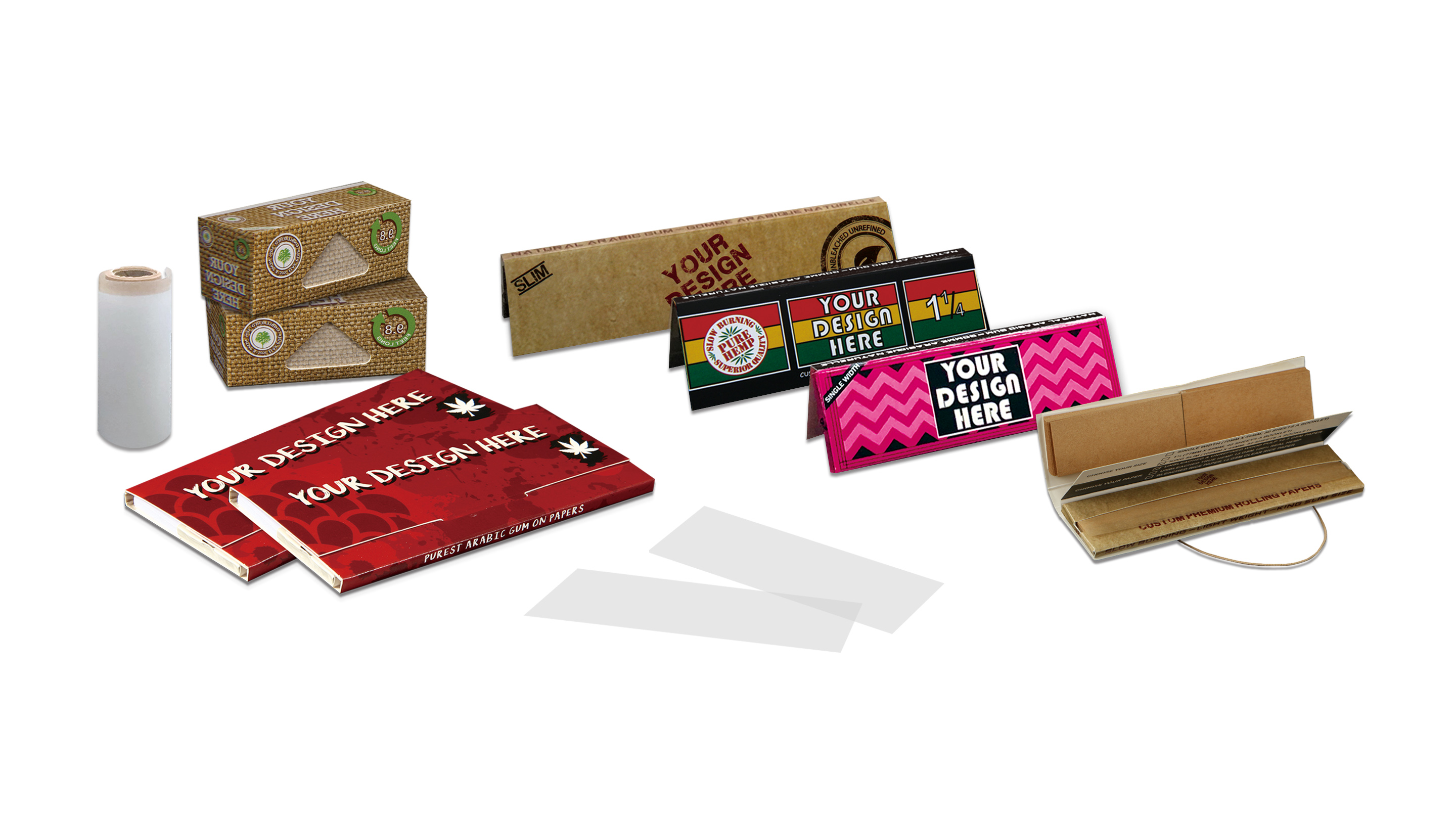 Smoking Brand Green Rolling Papers
