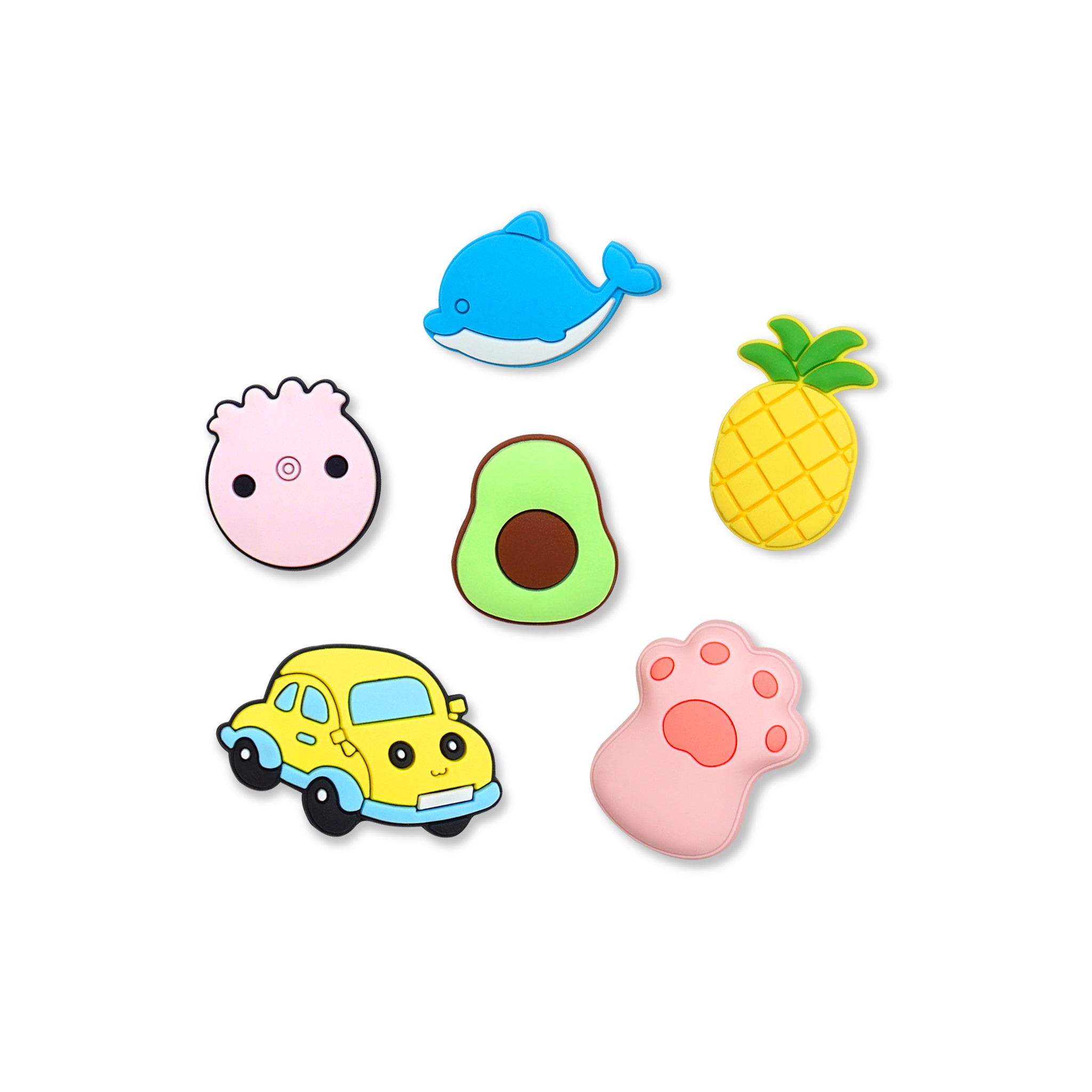 New Cartoon Food Flower Removable Customized Croc Charms Designer
