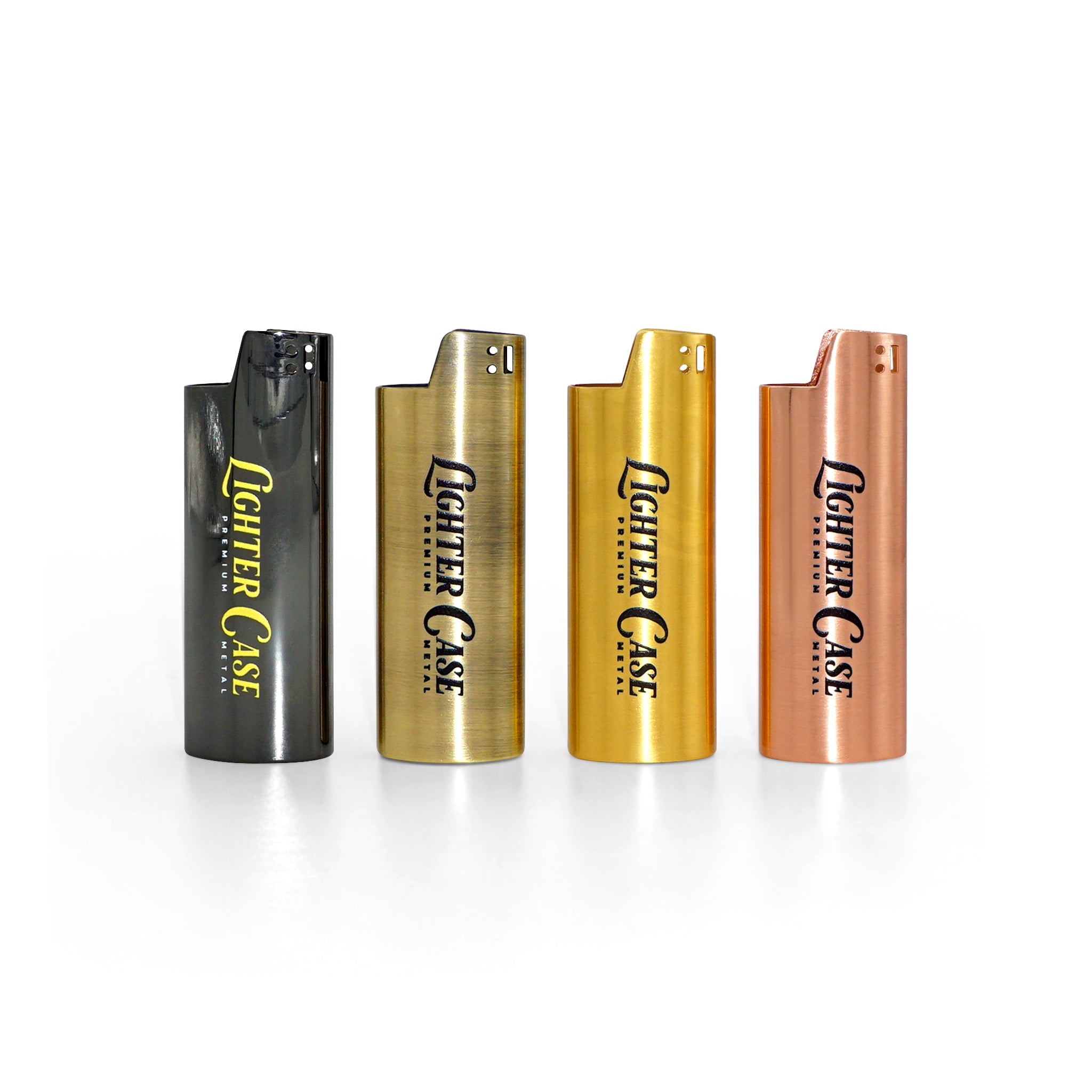 Blank Metal Lighter Case Customizable Reusable Lighter Case for Regular Bic J6 Lighters - 10 Pack (Silver)
