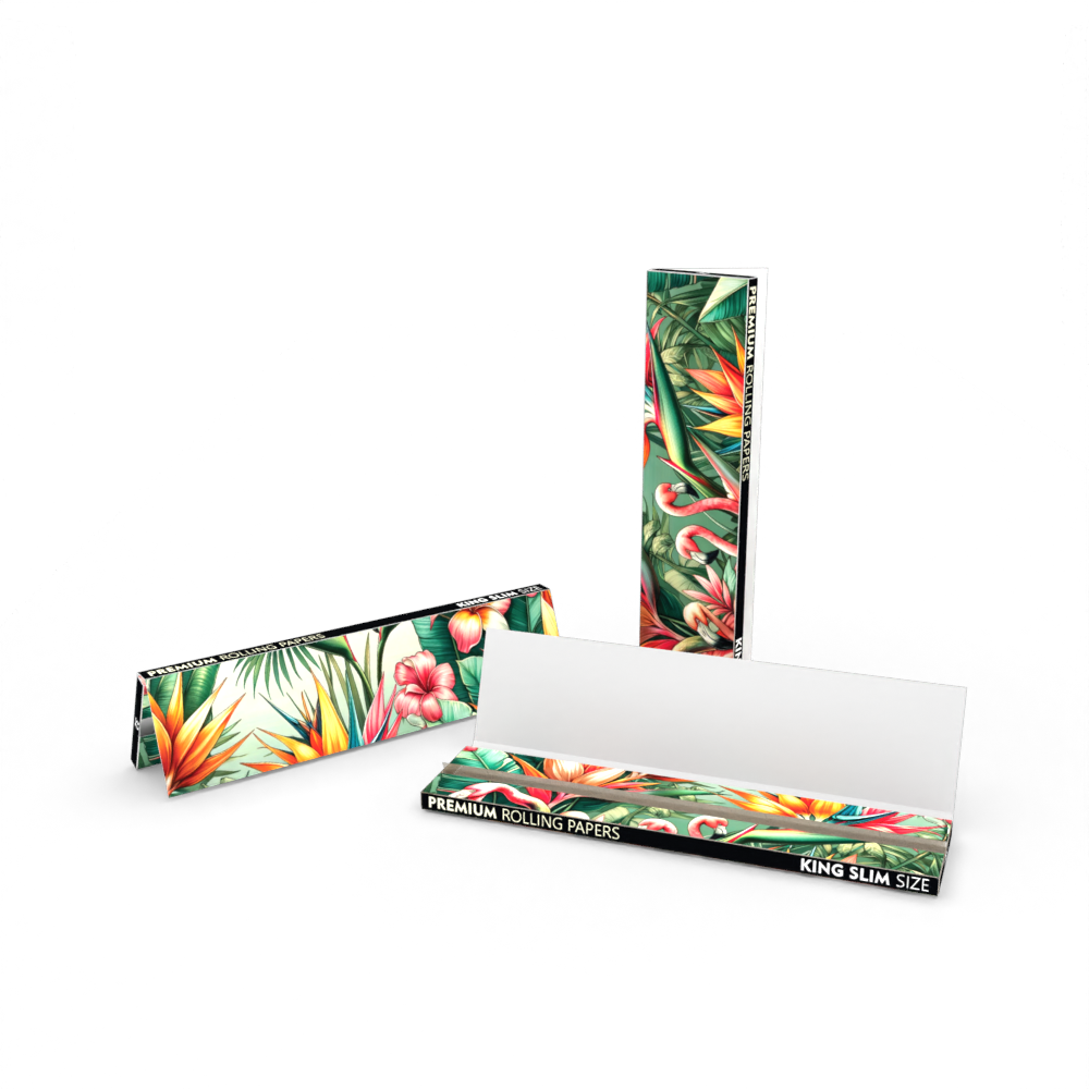 ROLLING PAPERS - FLAMINGO HELICONIA