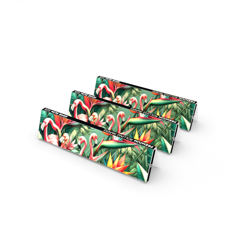 ROLLING PAPERS - FLAMINGO HELICONIA