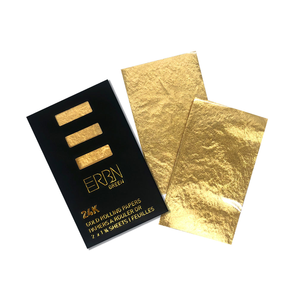 24K Gold Rolling Paper 2PK