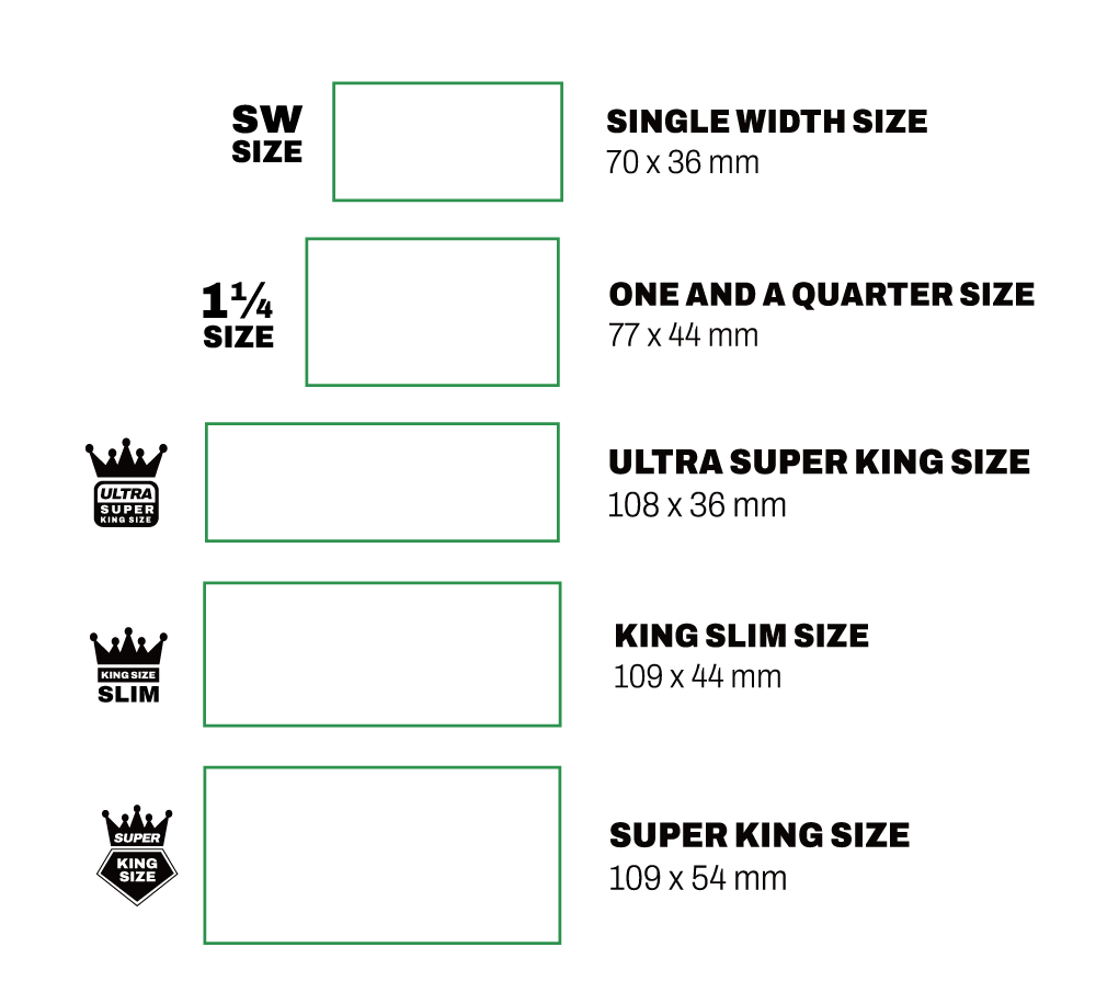 Custom Rolling Paper Size