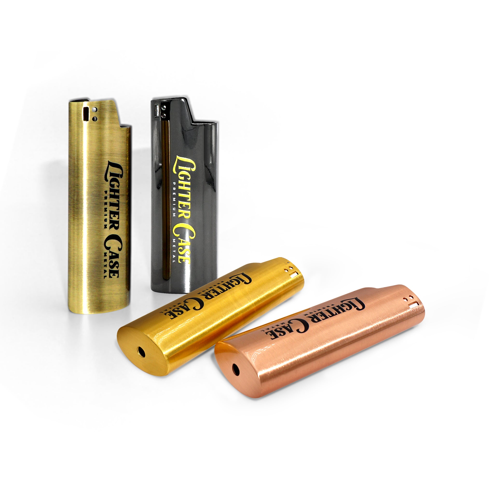 Blank Metal Lighter Case Customizable Reusable Lighter case for Regular Bic  J6 lighters - 10 Pack (Silver)