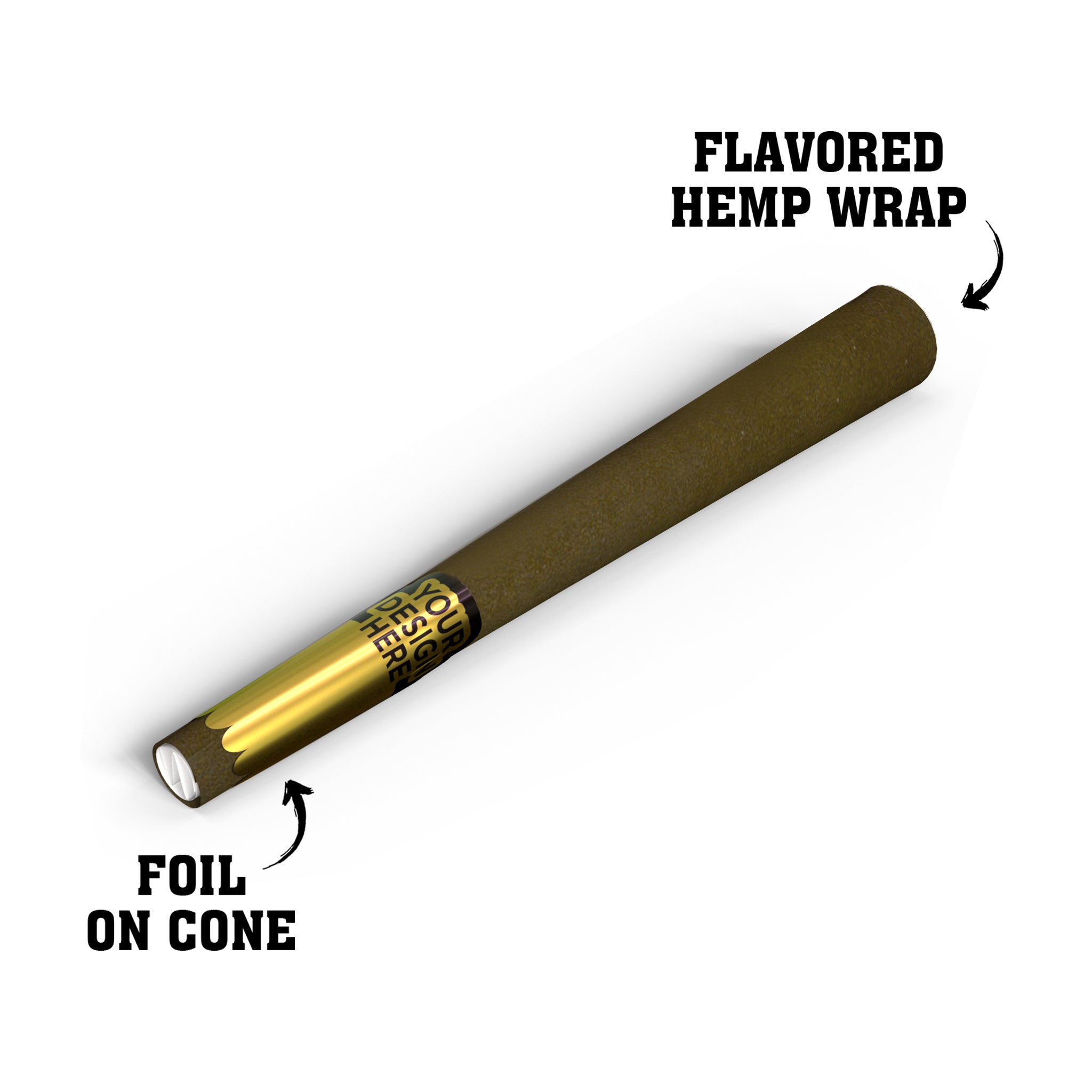 CUSTOM FLAVORED HEMP WRAP PRE ROLLS