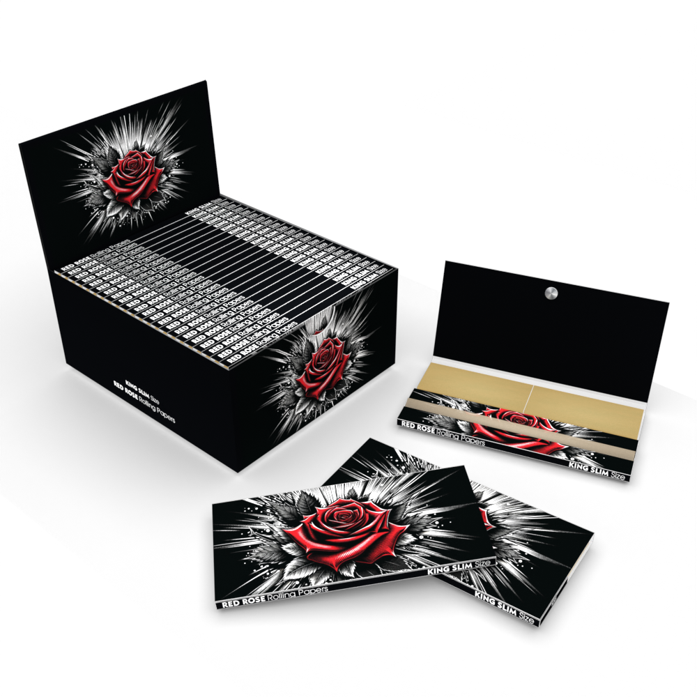 ROLLING PAPERS + CRUTCHES + MAGNETS - RED ROSE V1