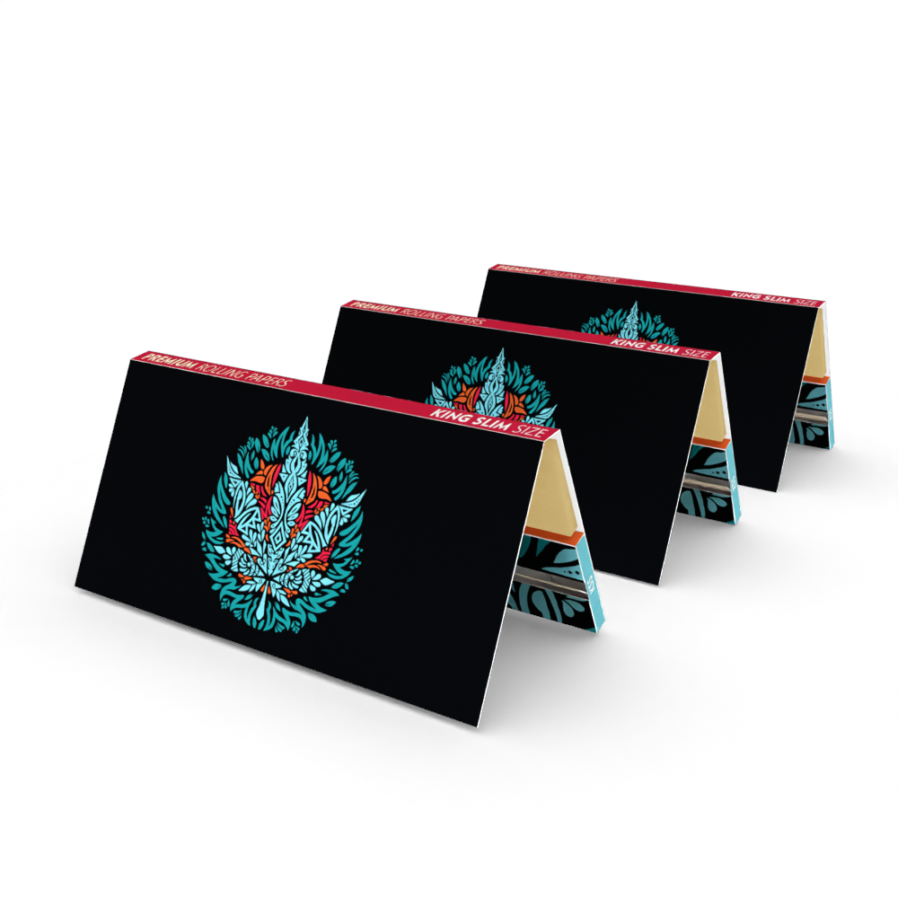 ROLLING PAPERS CRUTCHES MAGNETS - BLUE LEAF