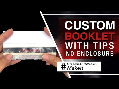 Custom Printed Booklets with Tips No Enclosure