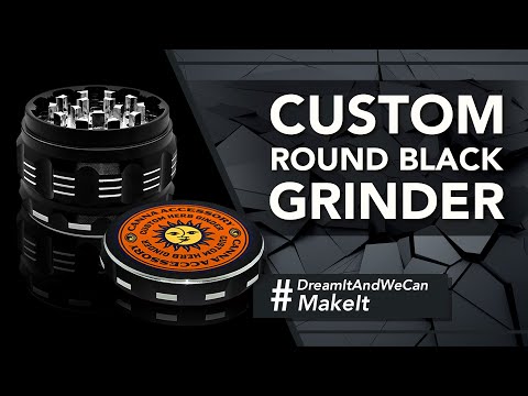 Custom Round Black Grinder (62MM*46MM)